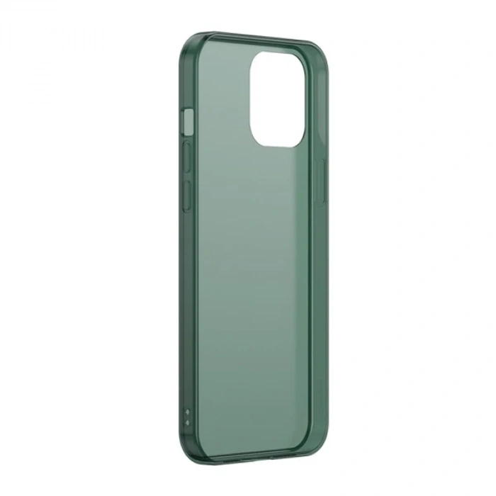 Baseus Frosted Glass iPhone 12 -12 Pro 6.1inch Shockproof Koruyucu Kılıf-(5775)
