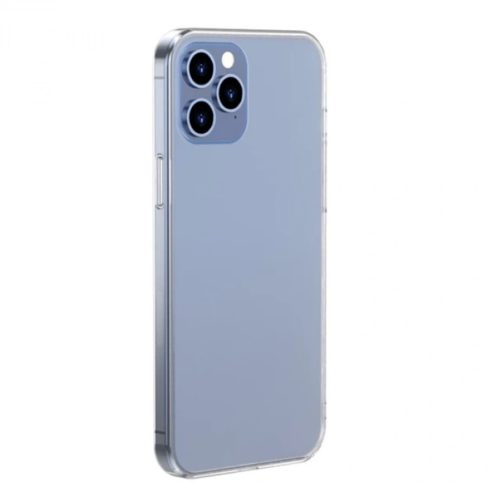 Baseus Frosted Glass iPhone 12 Pro Max 6.7inch Shockproof Koruyucu Kılıf-(5775)
