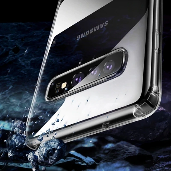 Baseus Galaxy S10 Simple Ultra İnce  Kamera Korumalı Silikon Kılıf-(5775)