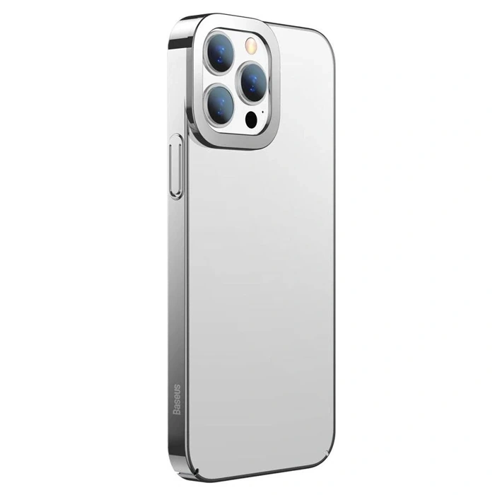 Baseus Glitter iPhone 13 Pro Kılıf Renkli Kenar Şeffaf Kılıf-(5775)