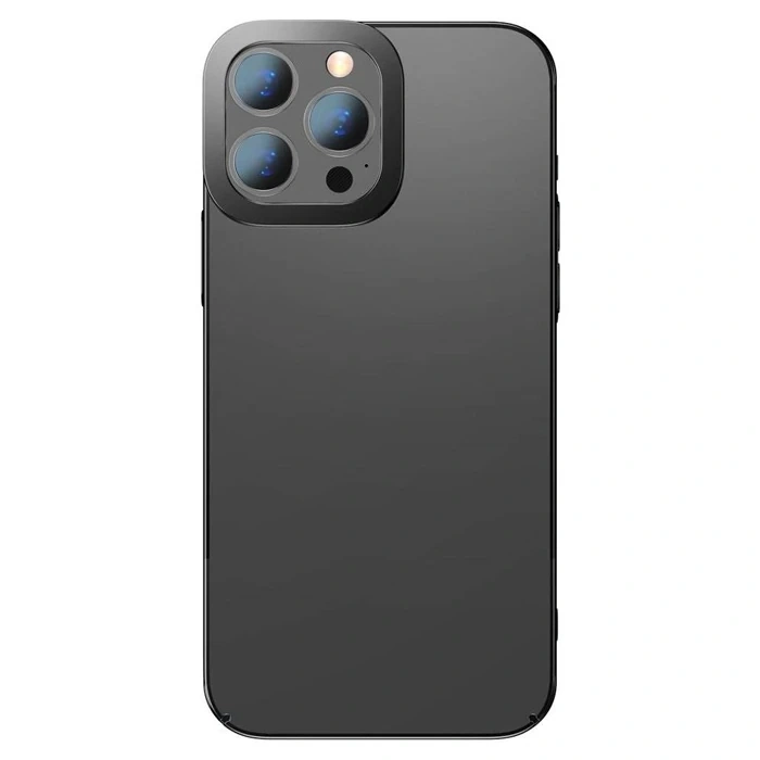 Baseus Glitter iPhone 13 Pro Max 6.7inç Kılıf Renkli Kenar Şeffaf Silikon-(5775)
