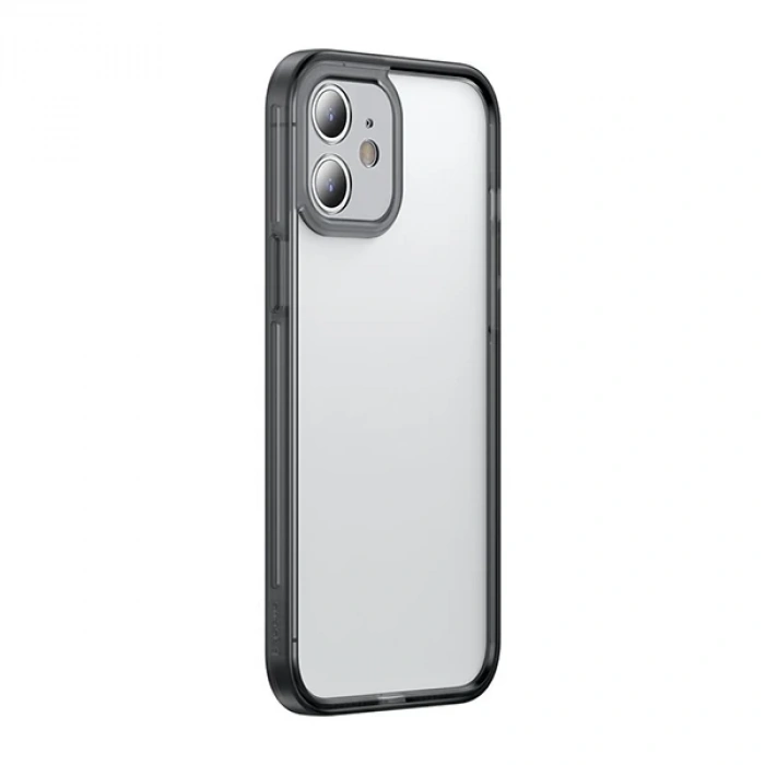 Baseus iPhone 12 Mini Kamera Lens Koruyuculu Frame Kılıf-(5775)