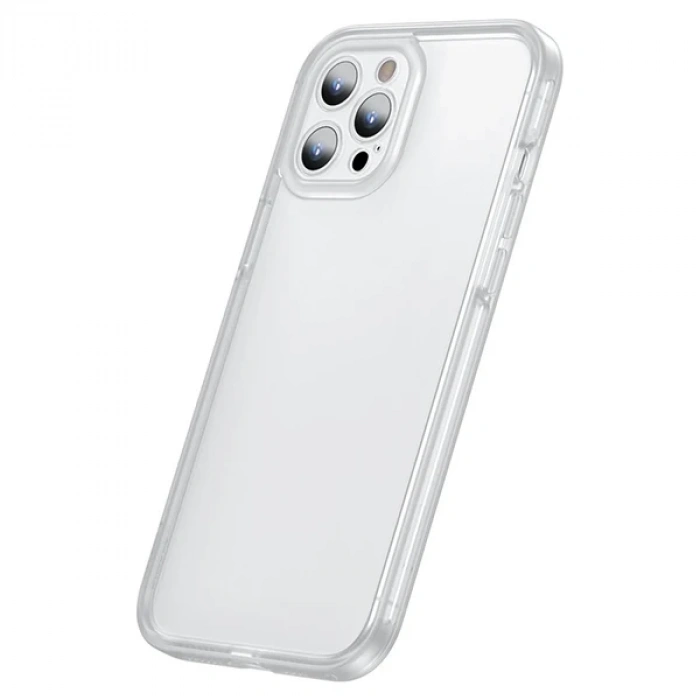 Baseus iPhone 12 Pro 6.1 Kamera Lens Koruyuculu Frame Kılıf-(5775)