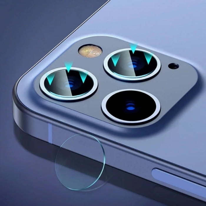 Baseus iPhone 12 Pro 6.1-Pro max 6.7 Tempered Kamera Lens Koruma Camı 2Set-(5775)