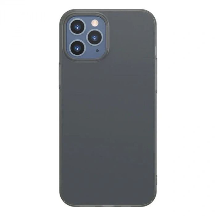 Baseus İPhone 12 Pro Max 6.7 Comfort İnce Şeffaf Kılıf Matte PP Kılıf-(5775)