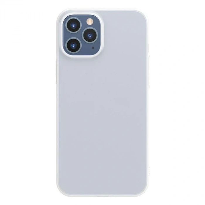 Baseus İPhone 12 Pro Max 6.7 Comfort İnce Şeffaf Kılıf Matte PP Kılıf-(5775)