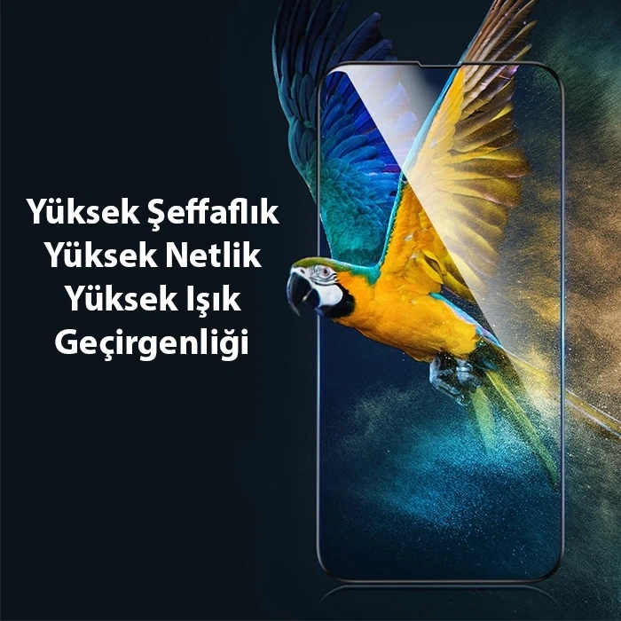 Baseus iPhone 13 Pro Max 6.7 0.3mm Tempered Full-glass Cam Ekran Koruyucu 2 Adet Set-(5775)