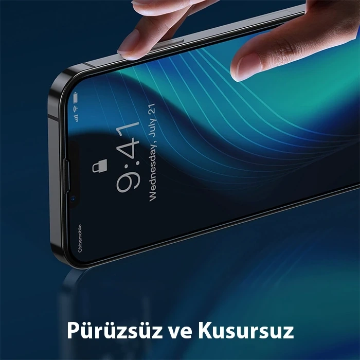 Baseus iPhone 13 Pro Max 6.7 0.3mm Tempered Full-glass Cam Ekran Koruyucu 2 Adet Set-(5775)