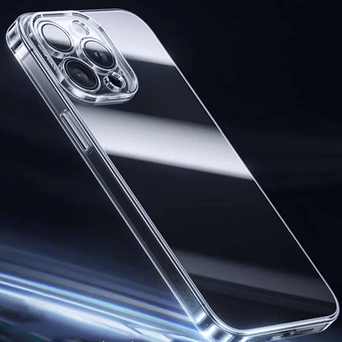 Baseus iPhone 15 Corning Serisi Silikon Kılıf + Tempered Ekran Koruyucu Set-(5775)