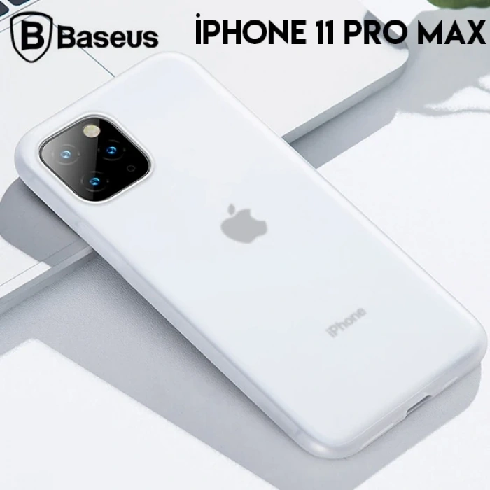 Baseus Jelly Liquid Silica Gel iPhone 11 Pro Max 6.5 Kılıf Şeffaf Sıvı Silikon Kılıf-(5775)