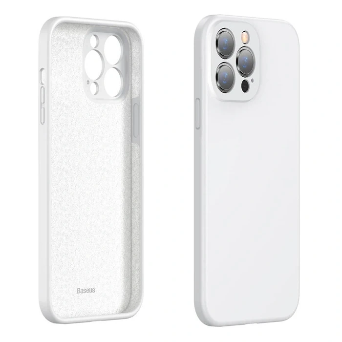 Baseus Liquid iPhone 13 Pro Kılıf Kamera Korumalı İçi Kadife Silikon Kılıf-(5775)