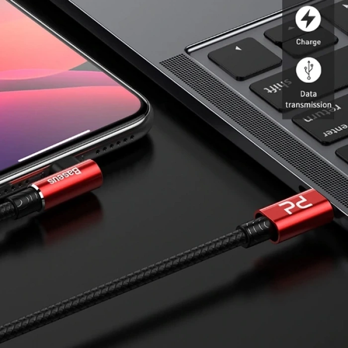 Baseus MVP Elbow Type-C to iPhone PD 18W Hızlı Şarj Usb Kablo 1metre-(5775)