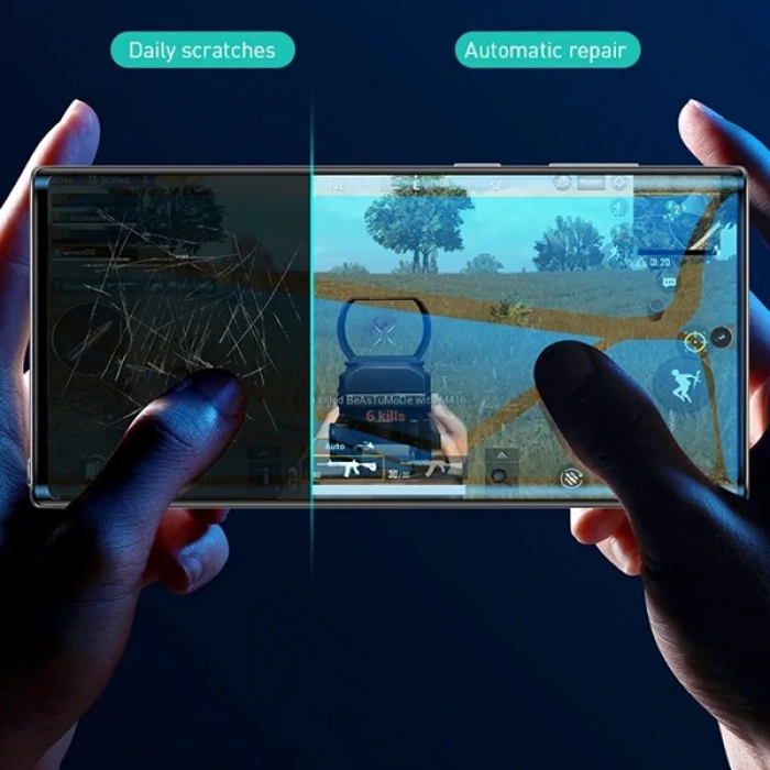 Baseus Sm Galaxy Note 10 Full Ekran Koruyucu 0.15mm 2 Adet Set 0.15MM FULL-SCREEN CURVED ANTI-EXPLOS-(5775)