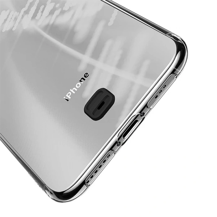 Baseus Transparent Key İPhone 11 Pro Max 6.5inch (2019) Şeffaf Silikon Kılıf-(5775)