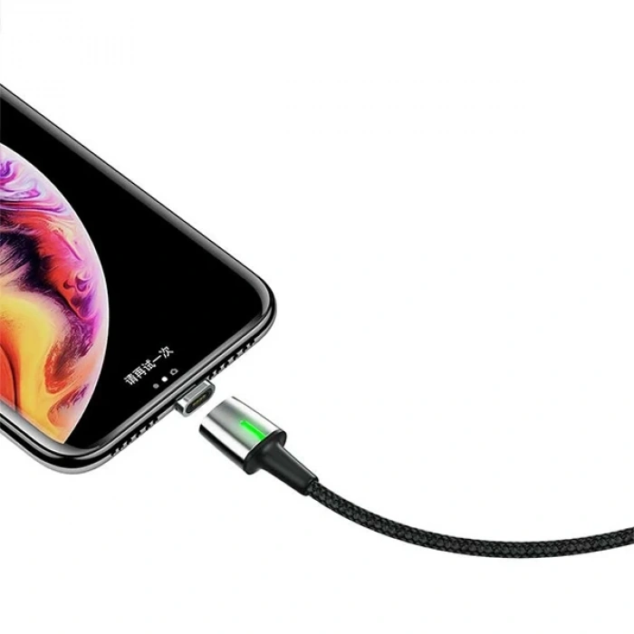 Baseus Zinc Magnetic Usb Kablo Şarj İPhone 14-13-12-11 1Metre-(5775)