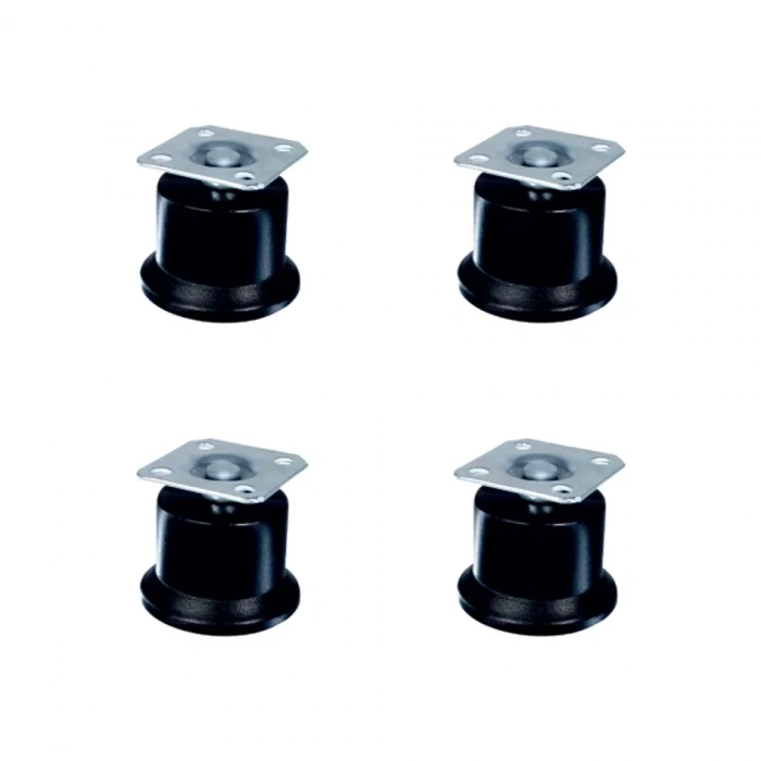 Bekleme Bingo Ayak Tablalı - 50MM - Siyah HKS280 - 4 Adet