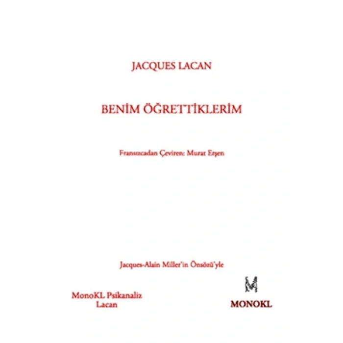 Benim Öğrettiklerim