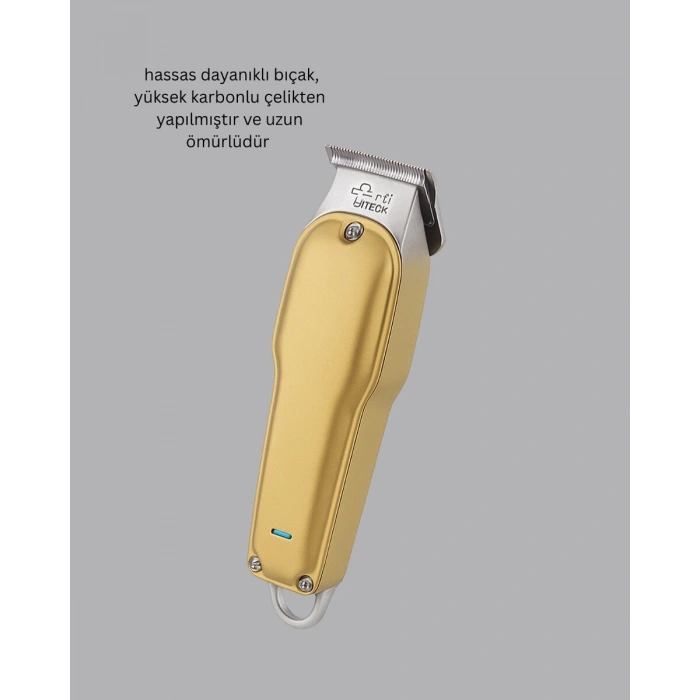 Berber Tipi Saç Sakal Kesme Makinesi USB Şarjlı Sessiz Motorlu