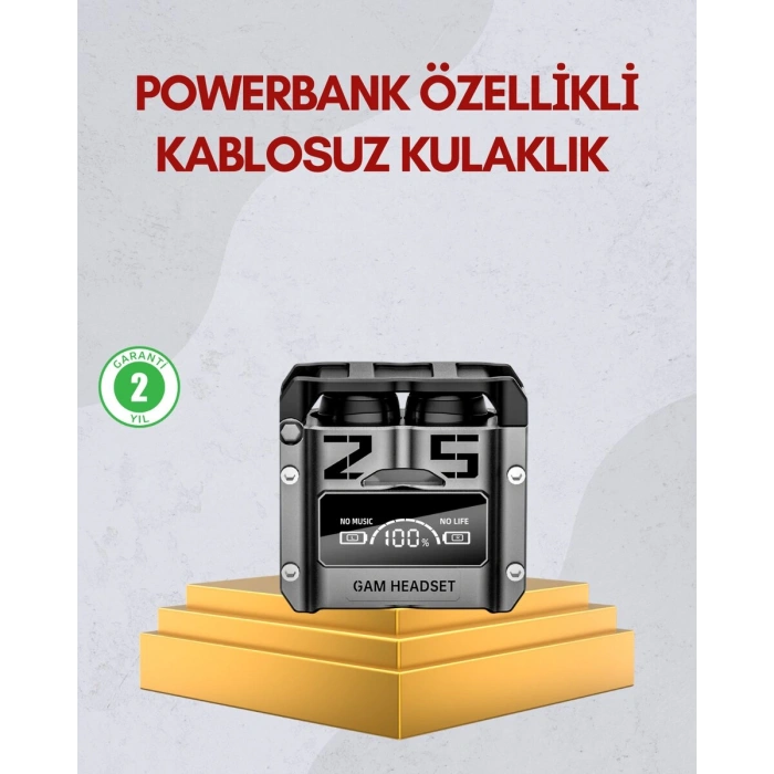 Bluetooth 5.0 Kulak İçi Kulaklık Mikrofonlu Kablosuz Model