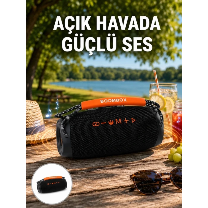 Bluetooth 5.1 Kablosuz Hoparlör Derin Bas RGB Işıklı Yeni Nesil