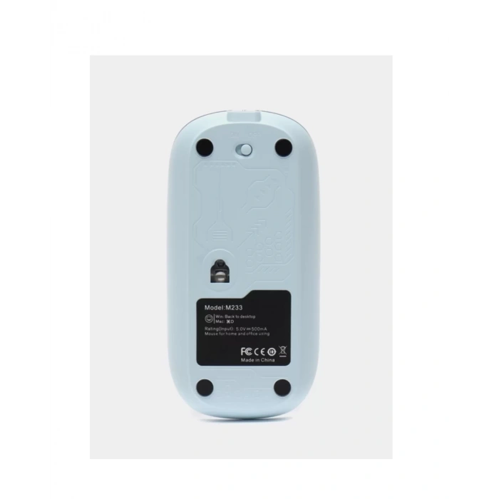Bluetooth 5.2 Destekli Mavi Pilli Kablosuz Mouse Yeni Nesil