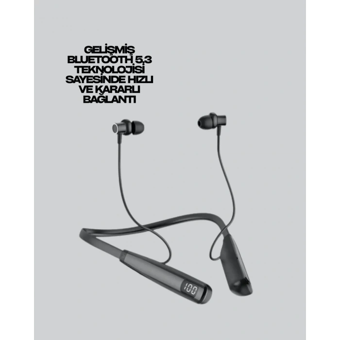 Bluetooth 5.3 Boyun Bantlı Kulaklık – Oyun ve Müzik Modu SD Kart Desteği