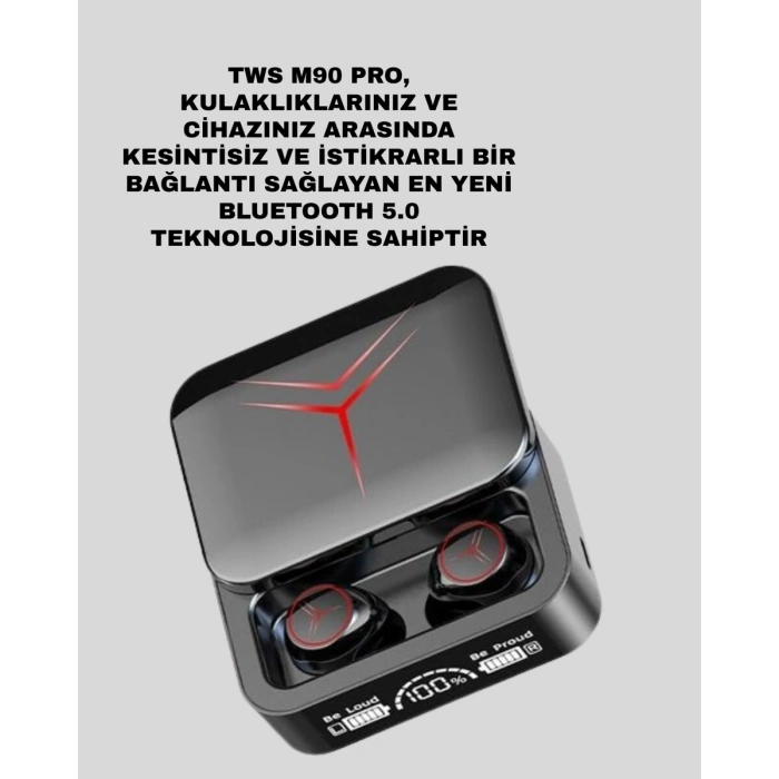 Bluetooth 5.3 Kablosuz Kulaklık – Dokunmatik Kontrol ve IPX6 Su Geçirmezlik