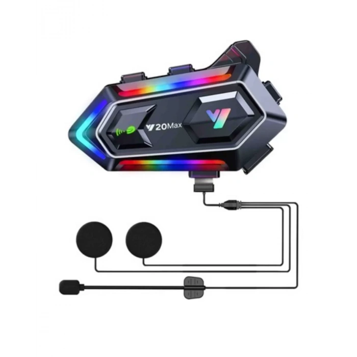 Bluetooth 5.3 Motosiklet Kask Intercom Gürültü Engelleyici Su Geçirmez Kulaklık