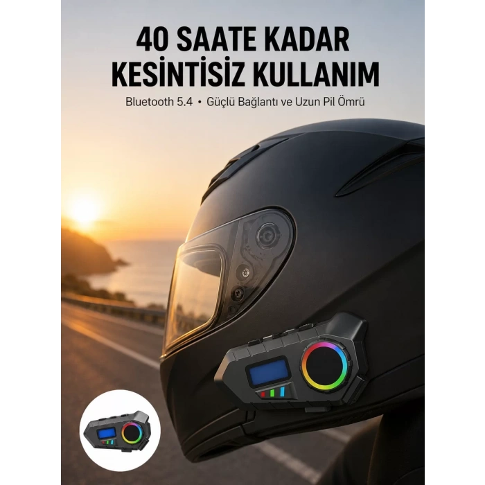 Bluetooth 5.4 Kablosuz Hoparlör IP65 Su Geçirmez ve 40 Saat Uzun Pil Ömürlü