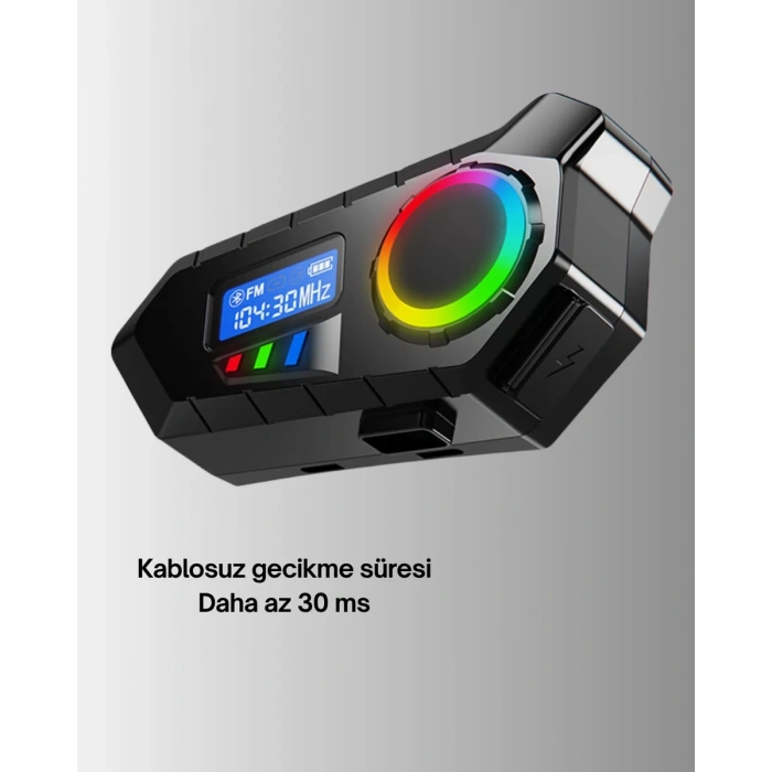 Bluetooth 5.4 Kablosuz Hoparlör IP65 Su Geçirmez ve 40 Saat Uzun Pil Ömürlü