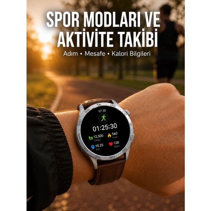 Bluetooth Bağlantılı Günlük Yaşam ve Spor Takip Akıllı Saati