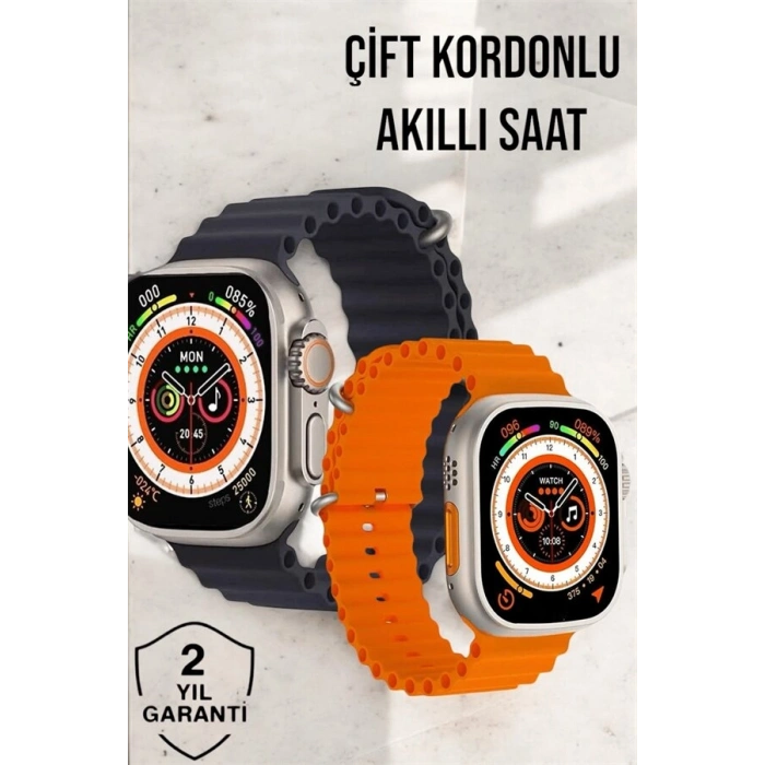 Bluetooth Bağlantılı Nabız Kan Basıncı Oksijen Ölçer Akıllı Saat
