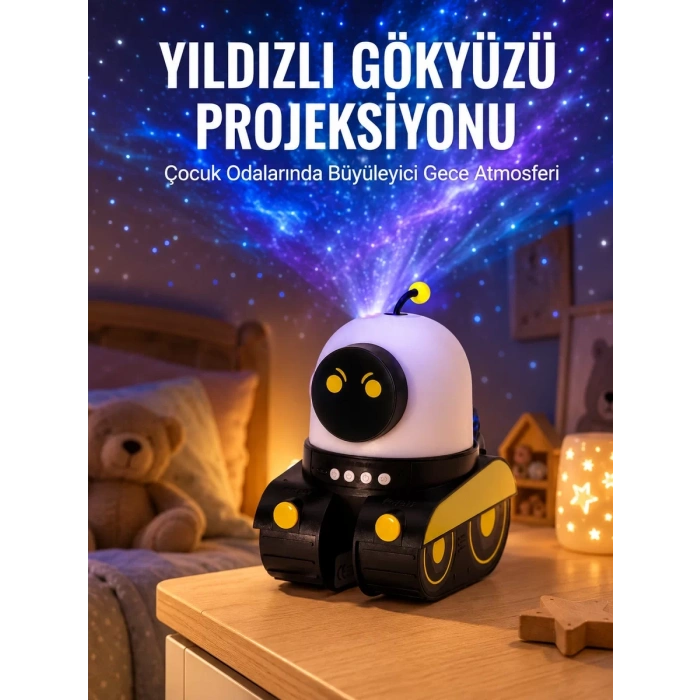 Bluetooth Bağlantılı Yüksek Çözünürlüklü Galaksi Projektör Yeni Nesil
