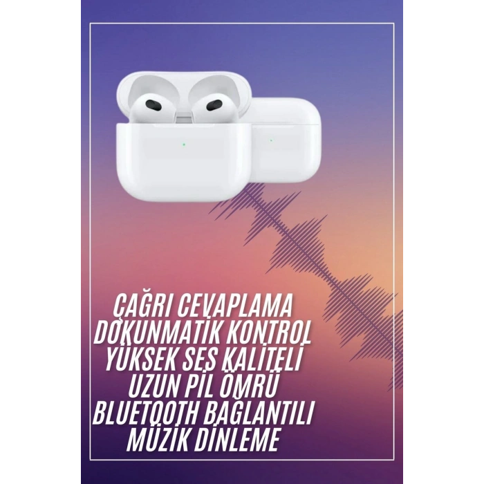 Bluetooth Kulaklık 3. Nesil Ios Android Uyumlu Yeni Nesil Wireless Charge