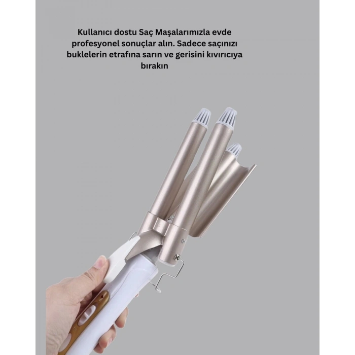 Bukle Saç Maşası – Kolay Kullanım Sağlıklı Bukleler yüksek ısılı