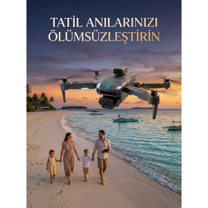 Canlı Görüntü Aktarımlı Katlanabilir Kamera Dron