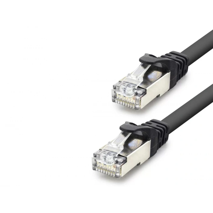 Cat7 Ethernet Patch Kablosu 10 Gbps 600 Mhz 60 Cm - Siyah HDX5089