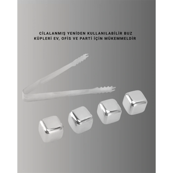 Çevre Dostu Metal Buz Küpü ve Kullanışlı Klips Seti Yeni Nesil