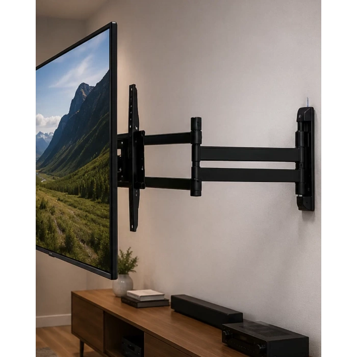Çift Kollu TV Askı Aparatı Hareketli LCD LED Televizyon Askılığı