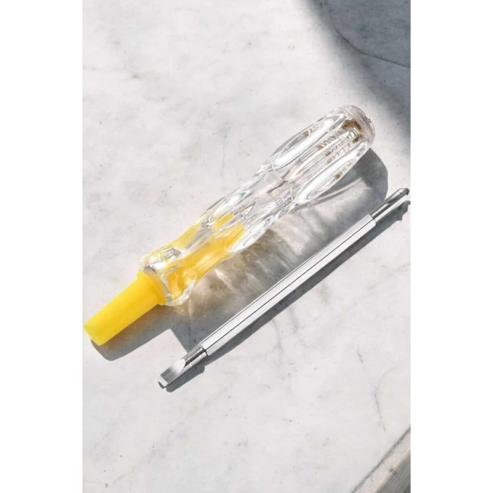 Çift Taraflı Elektrik Kontrol Kalemi Şeffaf Tornavida