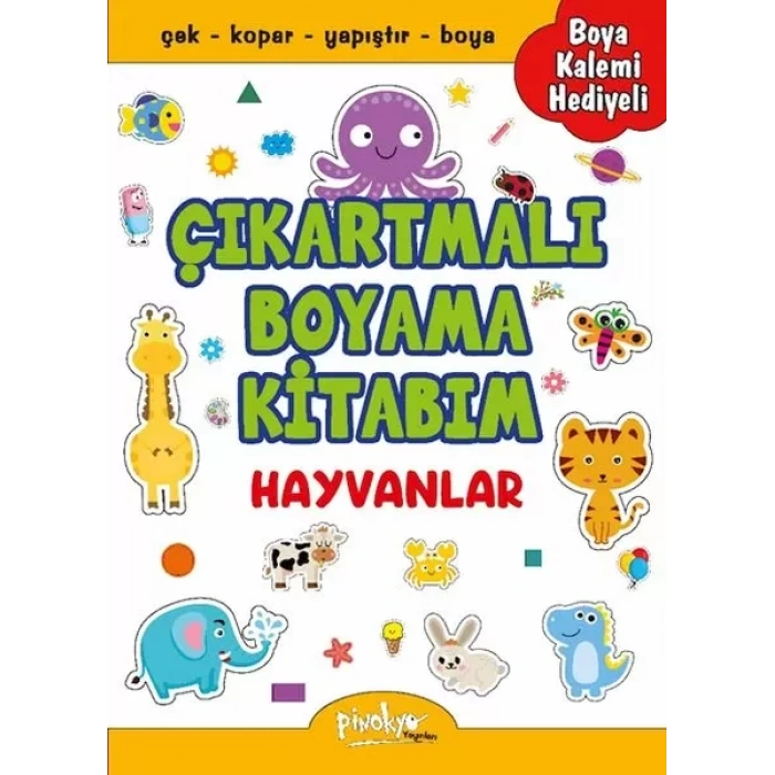 Çıkartmalı Boyama Hayvanlar