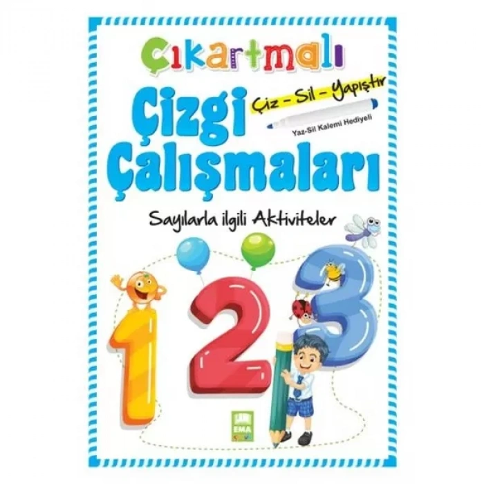 Çıkartmalı Çizgi Çalışmaları Sayılarla İili Aktiviteler