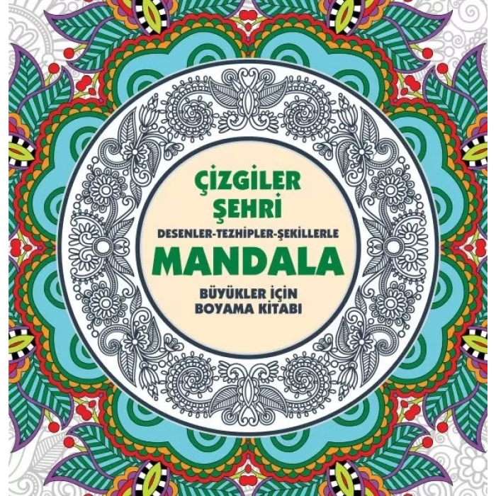 Çizgiler Şehri - Mandala (Büyükler İçin Boyama)