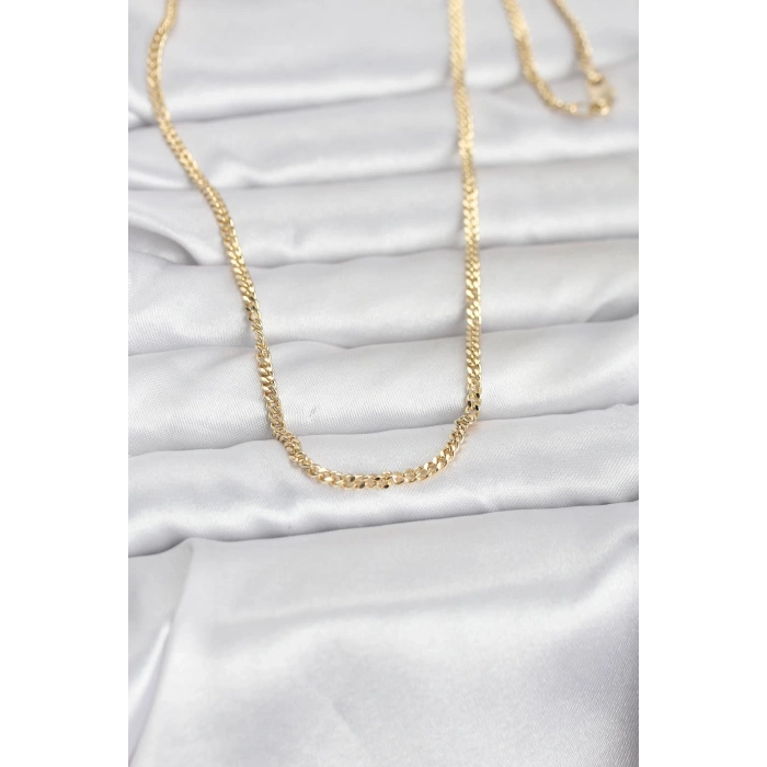 CM 14K Gold Renk 60 cm Zincir Kadın Kolye 5886