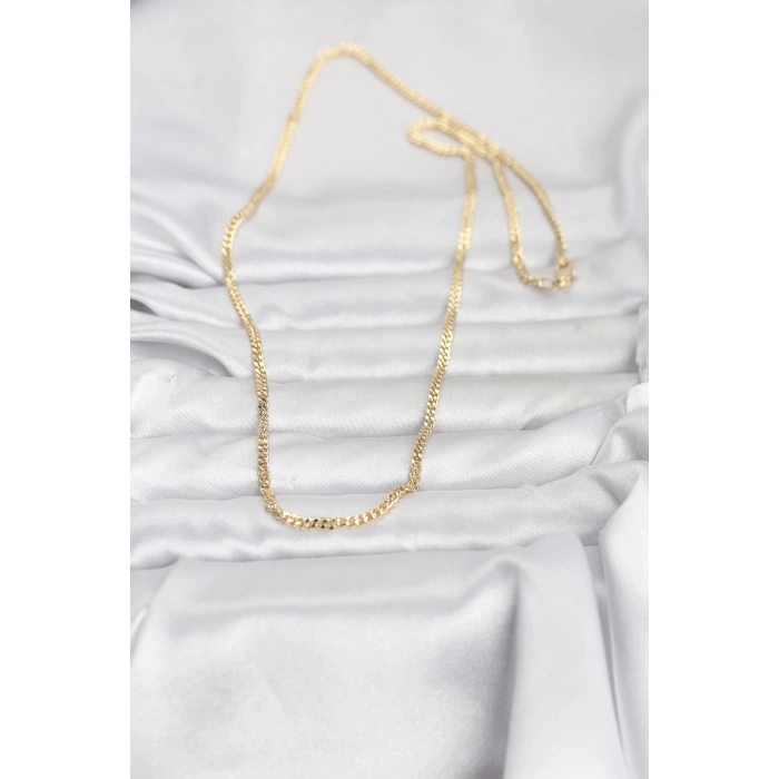 CM 14K Gold Renk 60 cm Zincir Kadın Kolye 5886