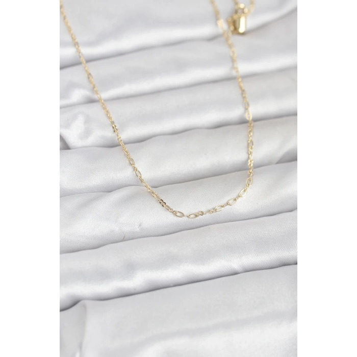 CM 14K Gold Renk 60 cm Zincirli Kadın Kolye 5886
