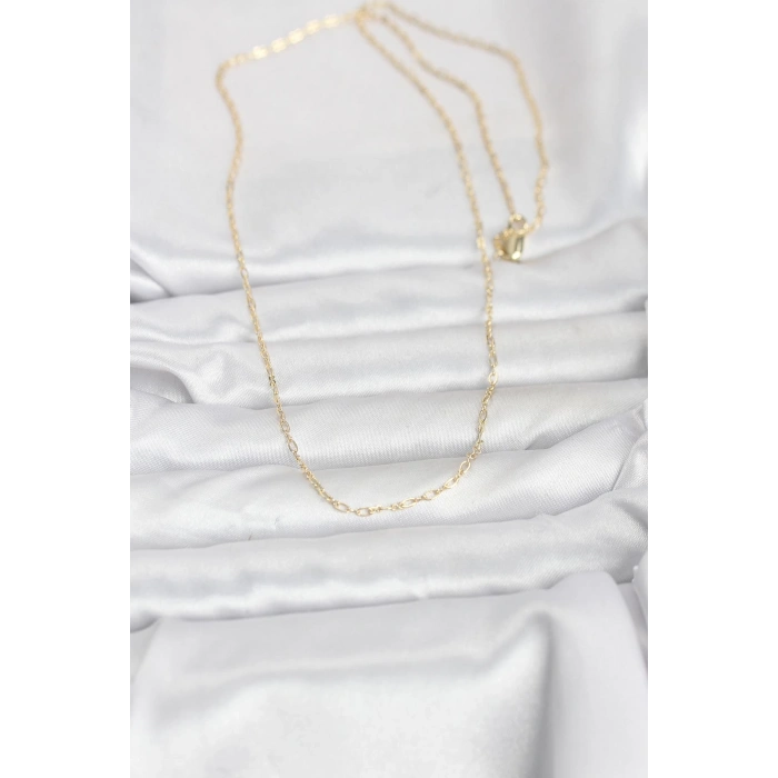 CM 14K Gold Renk 60 cm Zincirli Kadın Kolye 5886