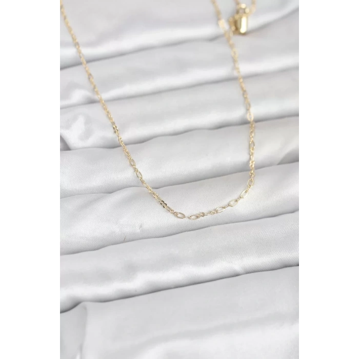 CM 14K Gold Renk 60 cm Zincirli Kadın Kolye - TJ-BKO10944