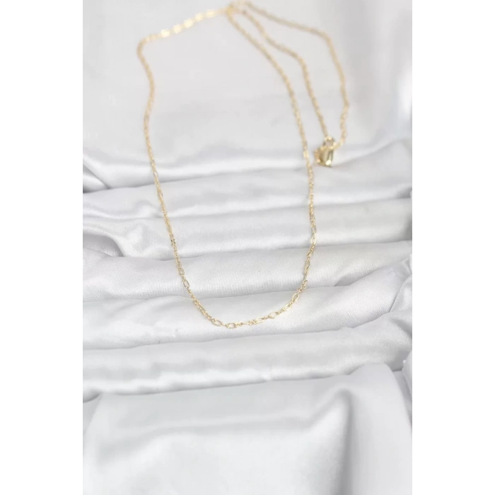 CM 14K Gold Renk 60 cm Zincirli Kadın Kolye - TJ-BKO10944