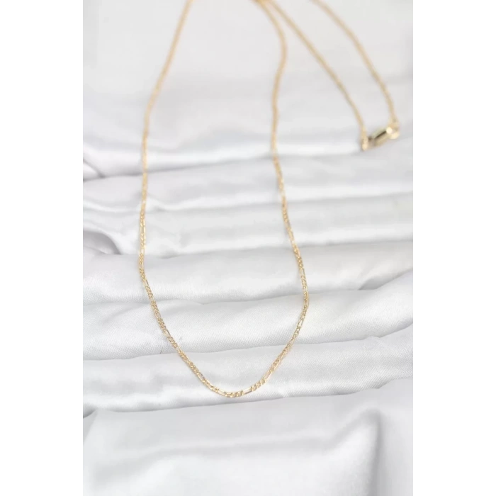 CM 14K Gold Renk 60 cm Zincirli Kadın Kolye - TJ-BKO10949